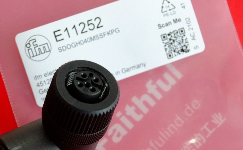 Ifm E11252 IFM verdrahtung fähige Buchse SDOAH040VASFKPG