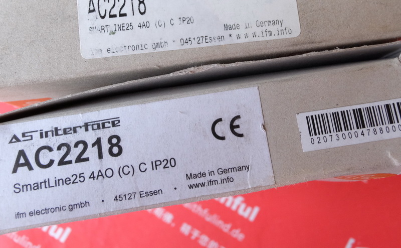 Ifm AC2218 IBMAS-Interface Schalt schrank Modul SmartLine25 4AO (C) C IP20