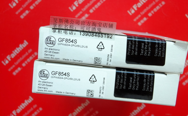 Ifm GF854S IFM Induktive Sicherheits-Näherung schalter GIFK4004-2PO/SIL2/US