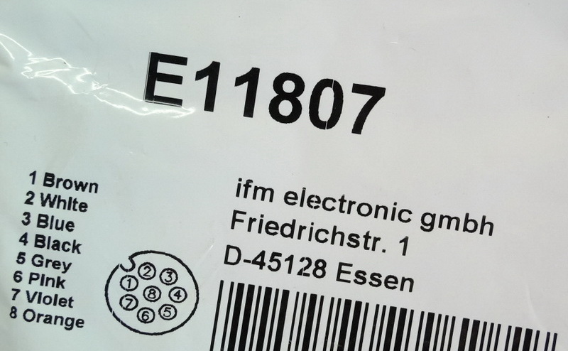 Ifm E11807 IFM mit Anschluss kabel ADOGH080MSS0005H08