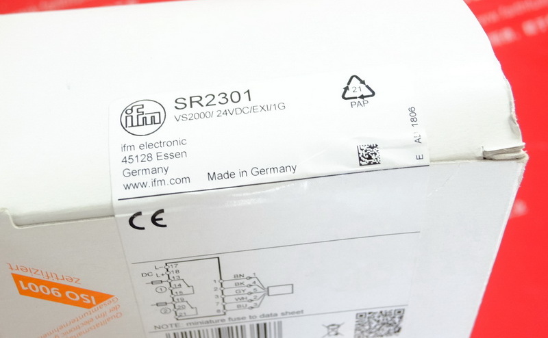 Ifm SR2301 IFM Kontroll anzeige für Durchfluss sensor VS2000/ 24VDC/EXI/1G