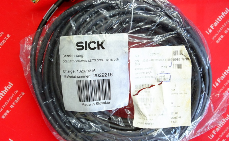 Sick 2029216 SICK Verbindungs kabel DOL-2312-G20MMA3 M23 12-Core 20m