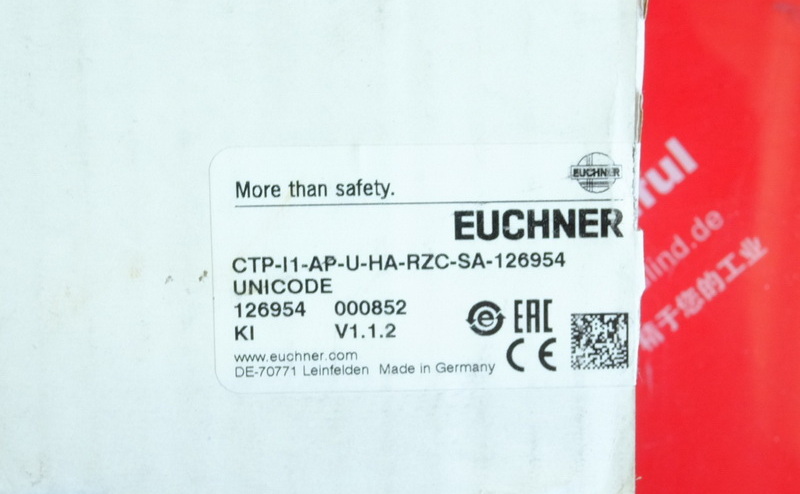 Euchner 126954 EUCHNERCTP-AP Transponder codierung Sicherheits schalter CTP-I1-AP-U-HA-RZC-SA-126954 M12
