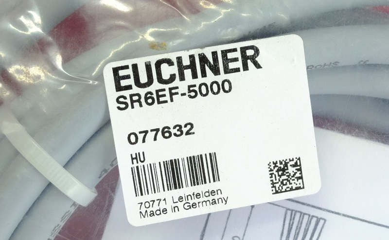 Euchner 077632 EUCHNER Anschluss kabel mit SR6-Rundstecker C-M26F07-07X1,0 PU05,0-MA-077632 5 m