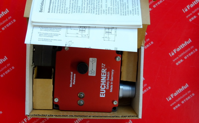Euchner 082096 Sicherheits schalter TZ1RE024BHA-C1903 der Serie EUCHNERTZ, Rund stecker MR10, Hilfs ent riegel ungs vorrichtung