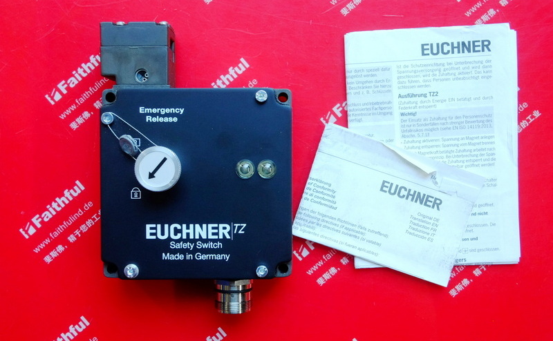 Euchner 074260 Sicherheits schalter TZ1LE024RC18VAB-C1937 der EUCHNERTZ-Serie, RC18-Rundstecker, Knopfdruck-Not ent riegel ungs vorrichtung