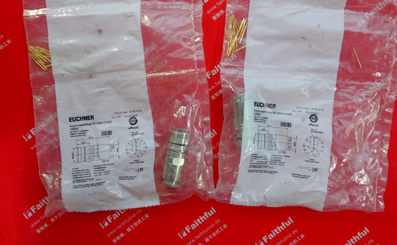 Euchner 129500 EUCHNERM23 Rund stecker RC18EM-C1825 gerade