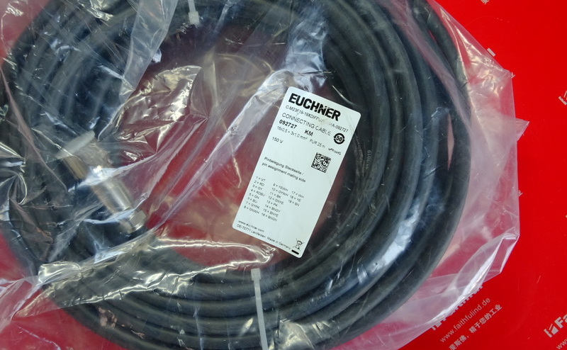 Euchner 092727 EUCHNER Anschluss kabel C-M23F19-19XDIFPU25 mit M23-Rundstecker, 0-MA-092727, mit C1825-Option, 25m, gerader Kopf