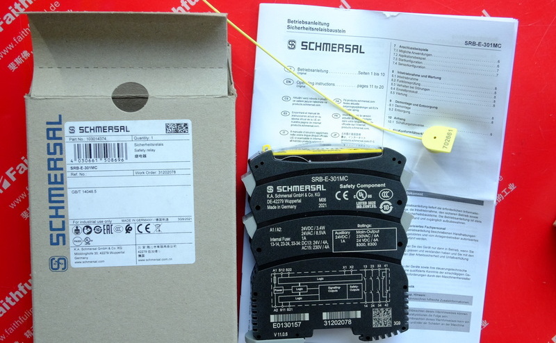 Schmersal 103014374 SCHMERSAL Multifunktion ales Sicherheits überwachungs modul SRB-E-301MC