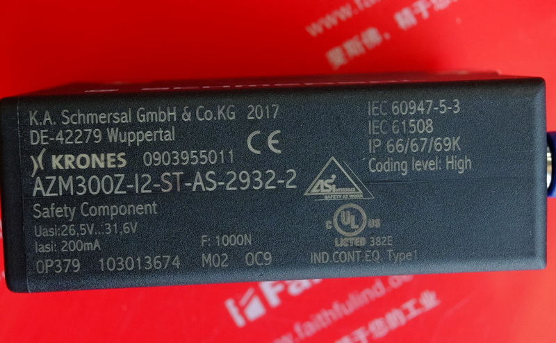 Schmersal 103013674 SCHMERSAL elektro magnetische Sicherheits verriegelung AZM300Z-I2-ST-AS-2932-2
