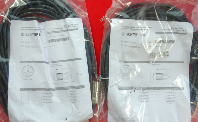 Schmersal 101209958 SCHMERSAL Vor verdrahtet Kabel A-K8 1P-M23-S-G-10M-BK-1-X-X-4