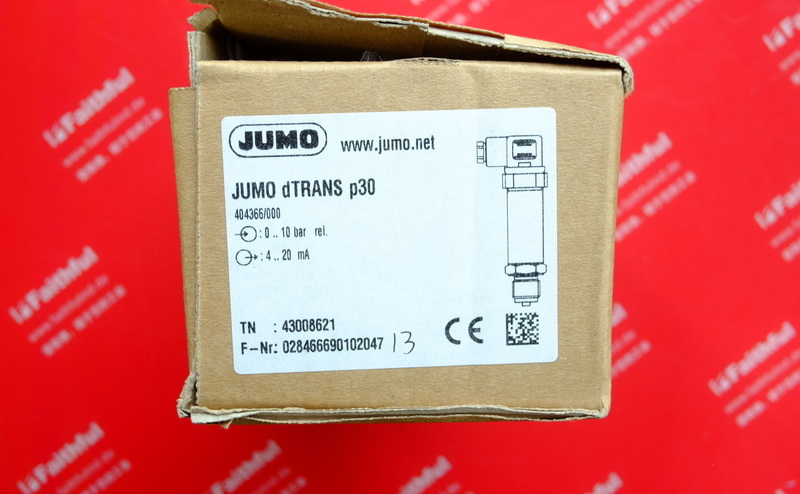 Jumo 43008621 JUMO Drucksensor dTRANS P30 404366/000-459-405-613-20-61/000 Druck messumformer