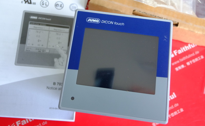 Jumo 00654163 JUMO Dual-Channel-Prozess-und Programm controller Dicon touch 703571/8-01-10-00-11-11-11-16-00-23-00/000