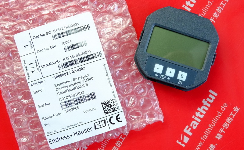 E H 71002865 ENDRESS HAUSER Anzeige modul 71000082 VU340 71204229 Endress Hauser