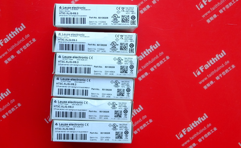 Leuze 50138205 LEUZE Diffuse Reflection Sensor mit Hintergrund unterdrückung HT3C.XL/G-M8.3