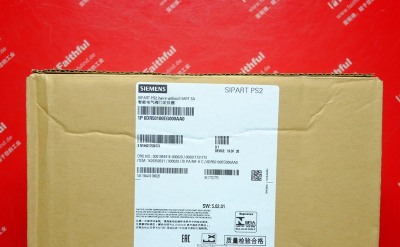 Siemens 6DR5010-0EG00-0AA0 SIEMENS Elektrische Ventil position ierung SIPART PS2
