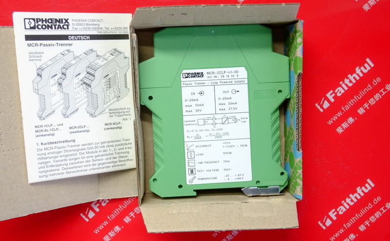 Phoenix Contact 2814029 PHOENIX CONTACT Passiver Isolator MCR-2CLP-I/I-00