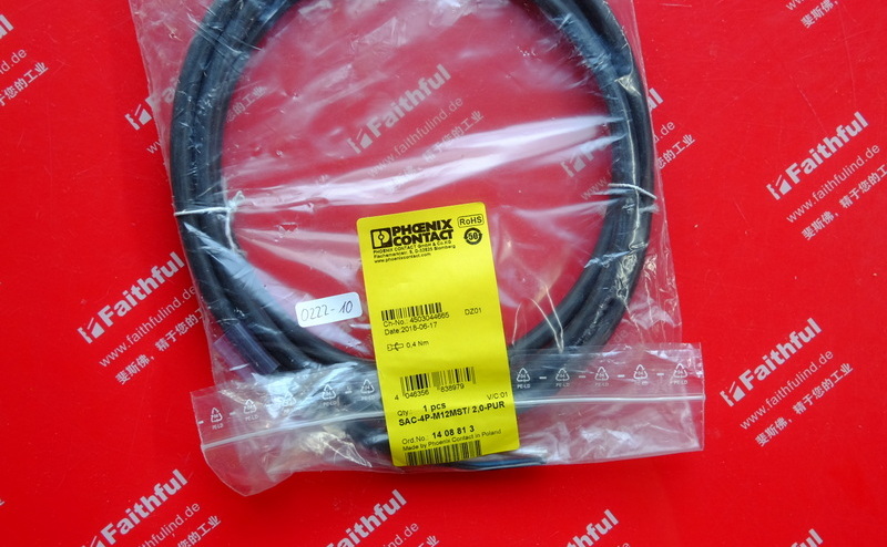 Phoenix Contact 1408813 PHOENIX CONTACT Stromkabel SAC-4P-M12MST/ 2,0-PUR