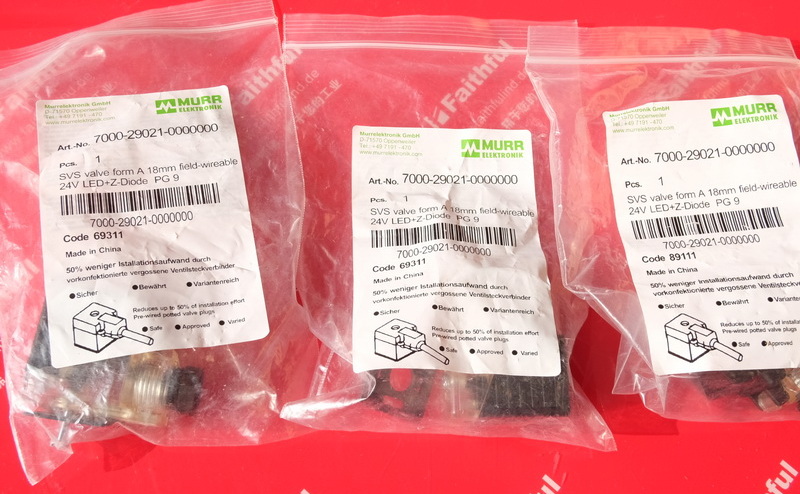 Murr-Elektronik 7000-29021-0000000 Steck verbinder für MURR-Magnetventil