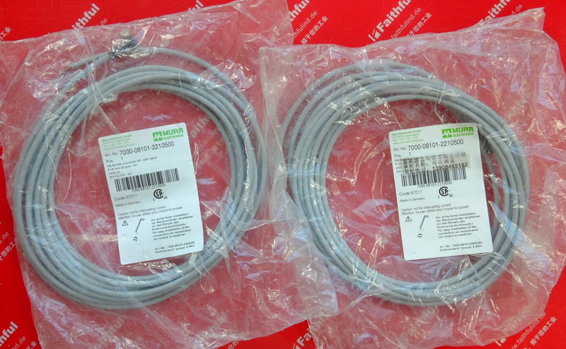 Murr-Elektronik 7000-08101-2210500 MURR Verbindungs linie M8 4 Kern 5 m PUR