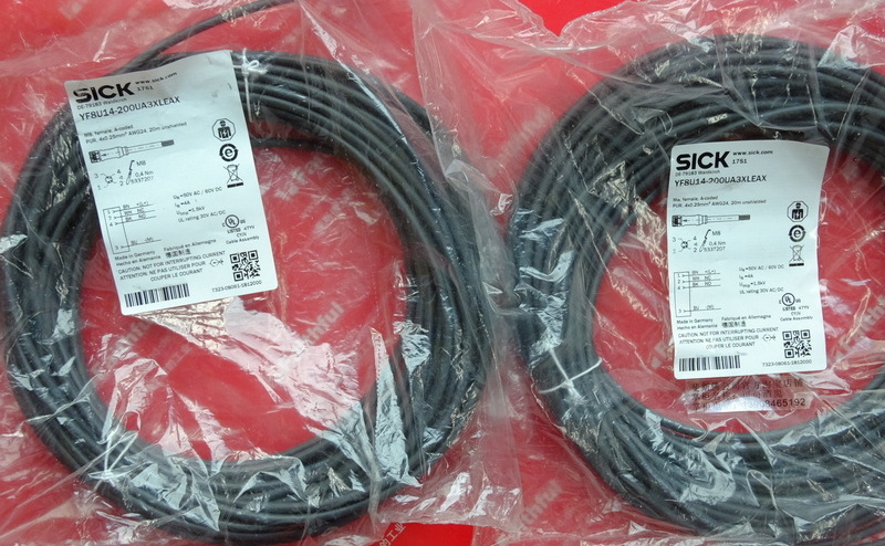 Sick YF8U14-200UA3XLEAX SICK Verbindungs linie 2095582 M8 4 Core 20 Meter