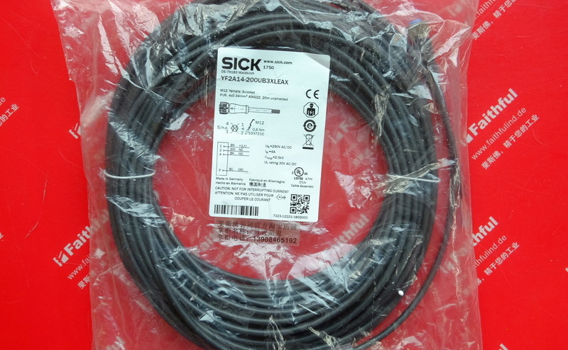 Sick YF2A14-200UB3XLEAX SICK Verbindungs linie 2095611 M12 4 Core 20 Meter