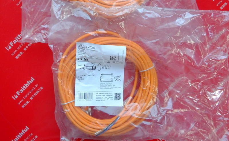 Ifm EVT002 IFM mit Steckdosen anschluss kabel ADOGH040VAS0010E04 M12 4 core 10 m