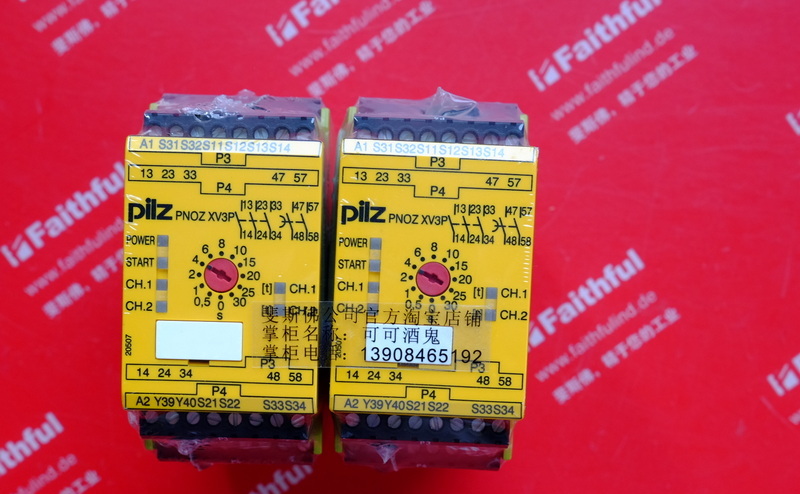 Pilz 777510 PILZ Sicherheits relais PNOZ XV3P 30/24 VDC 3n/o 2n/o t