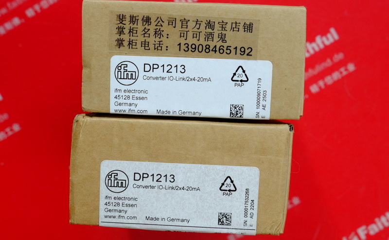 Ifm DP1213 IFM-Umrichter IO-Link-4. .. 20 mA Converter IO-Link/2x4-20mA