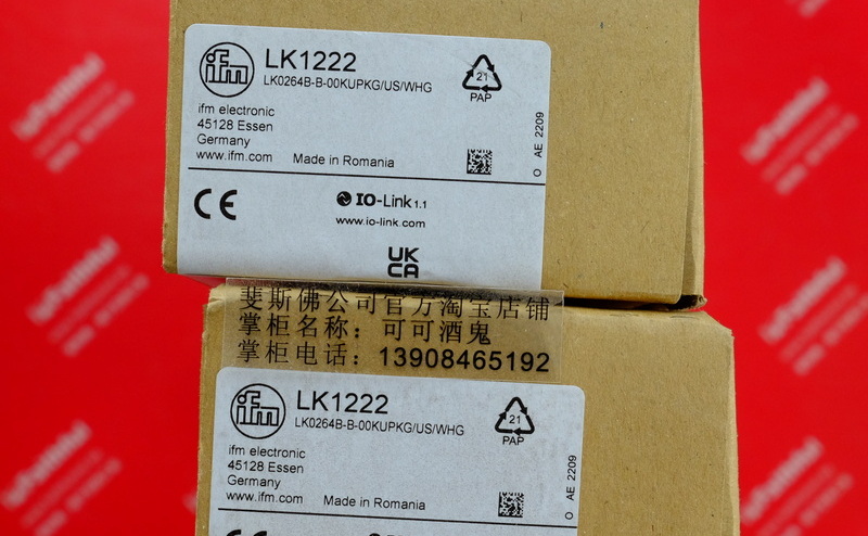 IFM LK1222 IFM Neue elektronische Füllstand sensoren LK0264B-B-00KUPKG/US/WHG