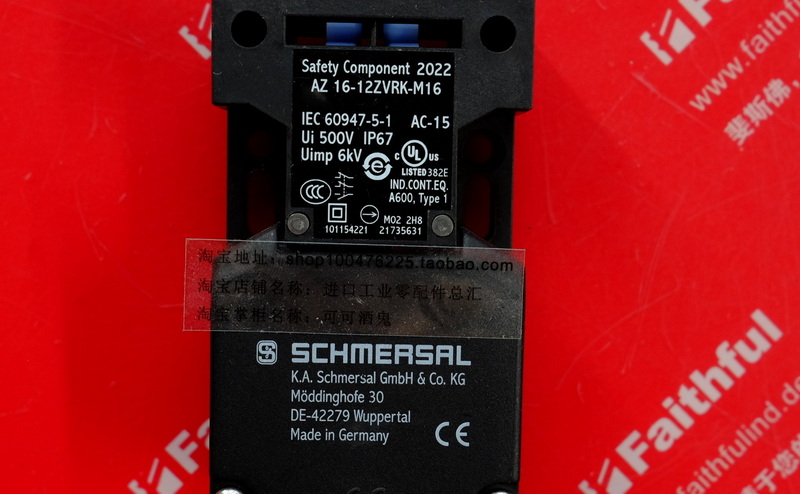Schmersal 101154221 SCHMERSAL Neue Sicherheits schalter AZ 16-12ZVRK-M16