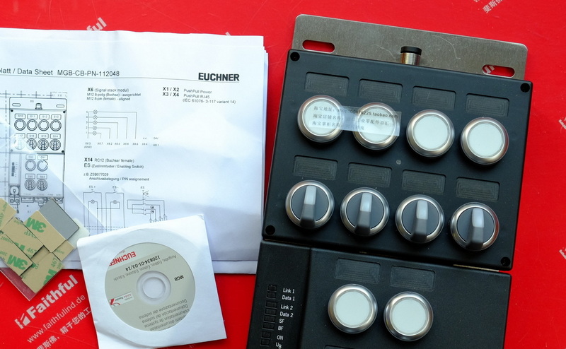 Euchner MGB-CB-PN-112048 EUCHNER-Bedienfeld mit 12 Steuergeräten, Steck steckern, Stacklight-Anschlüssen, RC12-Steckern