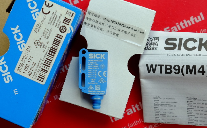 Sick WTB9-3P2211S14 SICK neuen foto elektrischen Sensor 1052171