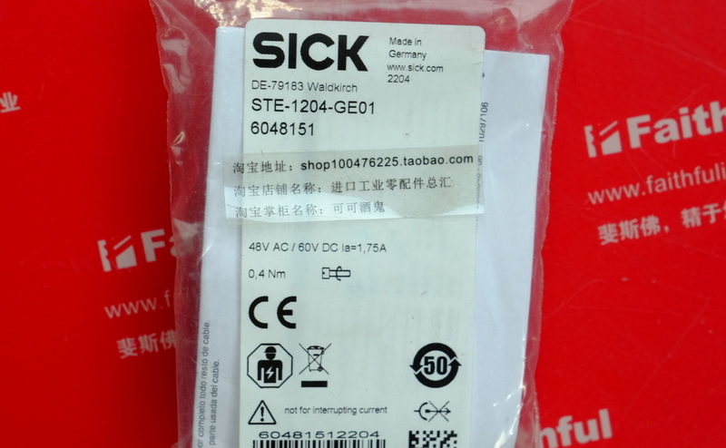 Sick STE-1204-GE01 SICK neue Steck verbinder 6048151 D-CODE
