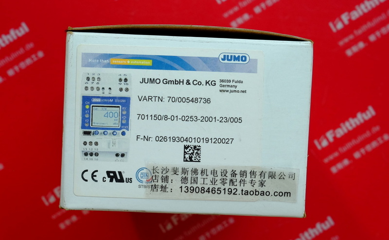 JUMO 00548736 JUMO neuer Temperatur regler 701150/8-01-0253-2001-23/005