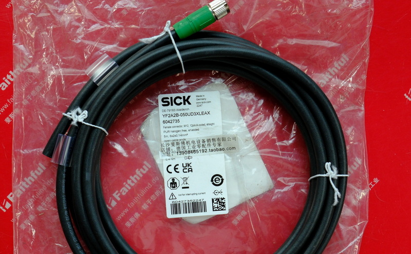 Sick YF2A2B-050UD3XLEAX SICK Verbindungs kabel 6042735 M12 12 Kern 5 m Abschirmung