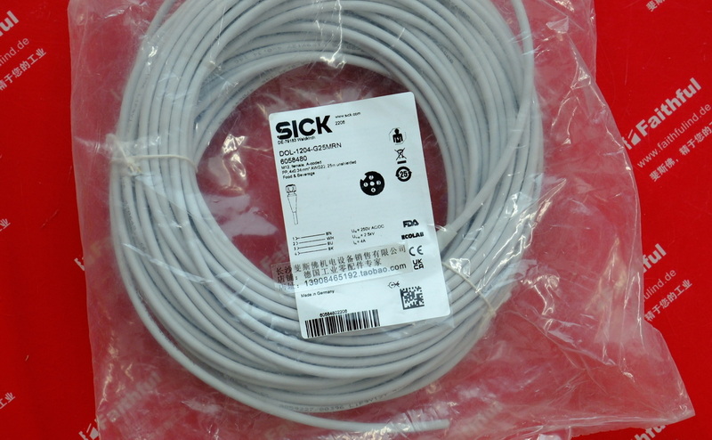 Sick DOL-1204-G25MRN SICK Verbindungs kabel 6058480 M12 4 Kern 25 Meter Sanitär