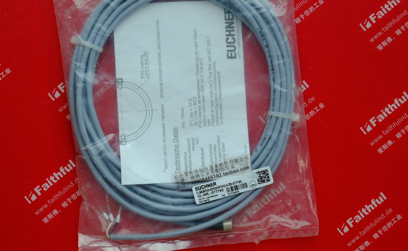 Euchner-C-M08F03-02X025PV05,0-ES-077793 EUCHNER-Anschluss leitung M8 3 Core